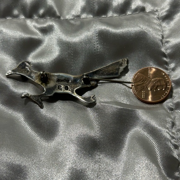 Navajo jewelry vintage Roadrunner brooch - Picture 9 of 12